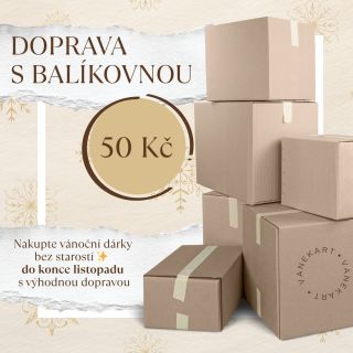 😂🎄 Ježíšek sice ještě spí, ale ty už můžeš nakupovat! Do konce listopadu máme Balíkovnu jen za 50 Kč 🚚✨ Tak nepromeškej...